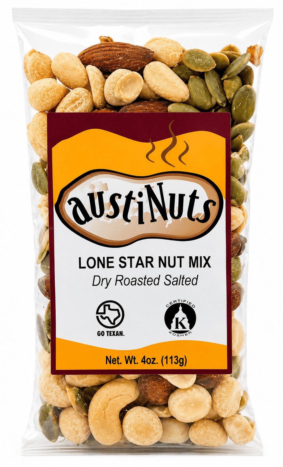 AustiNuts Lone Star Nut Mix Salted 4oz - The Artisan Gift Boxes