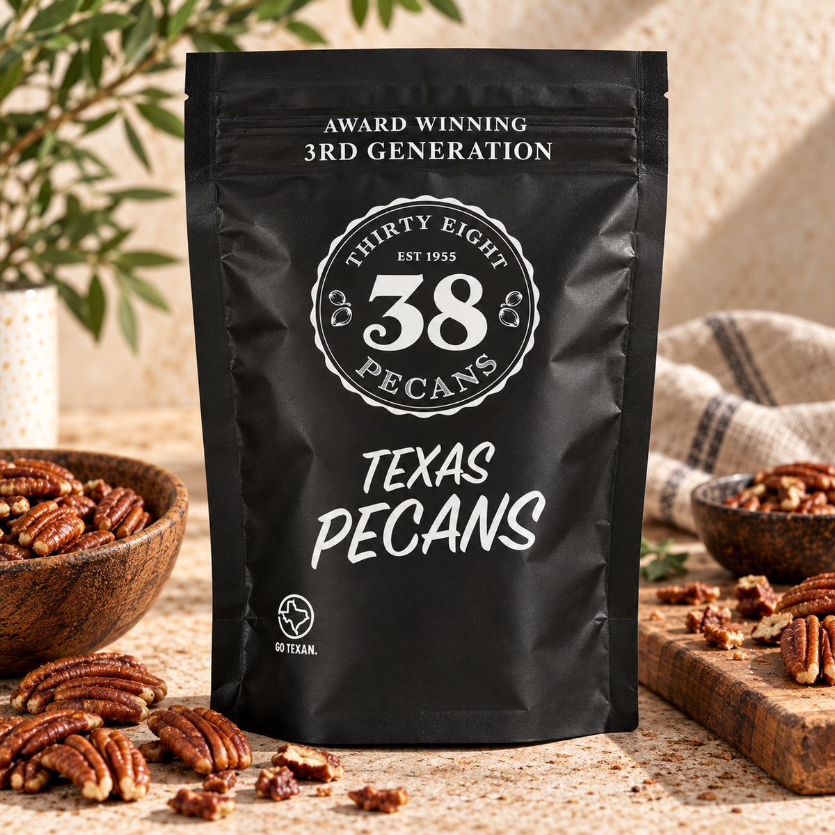 38 Pecans Texas Pecans 4oz