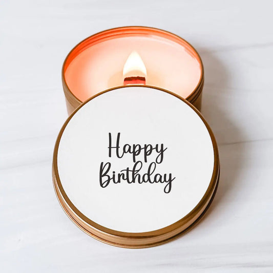 Happy Birthday Candle Tin - The Artisan Gift Boxes