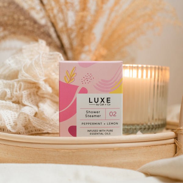 Cait + Co Luxe Shower Steamer Peppermint + Lemon - The Artisan Gift Boxes