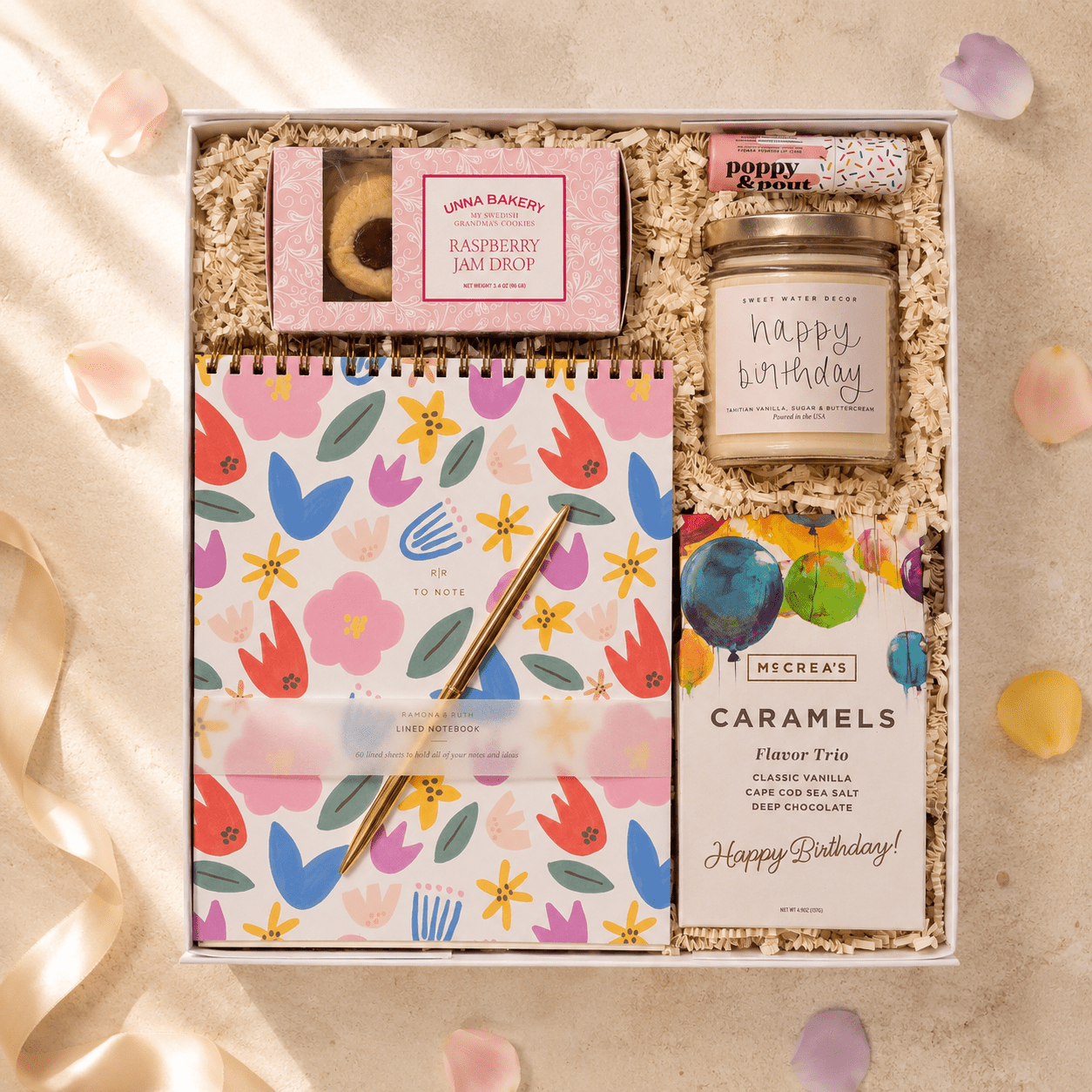 Color & Celebration | Birthday Gift Basket for Women - The Artisan Gift Boxes
