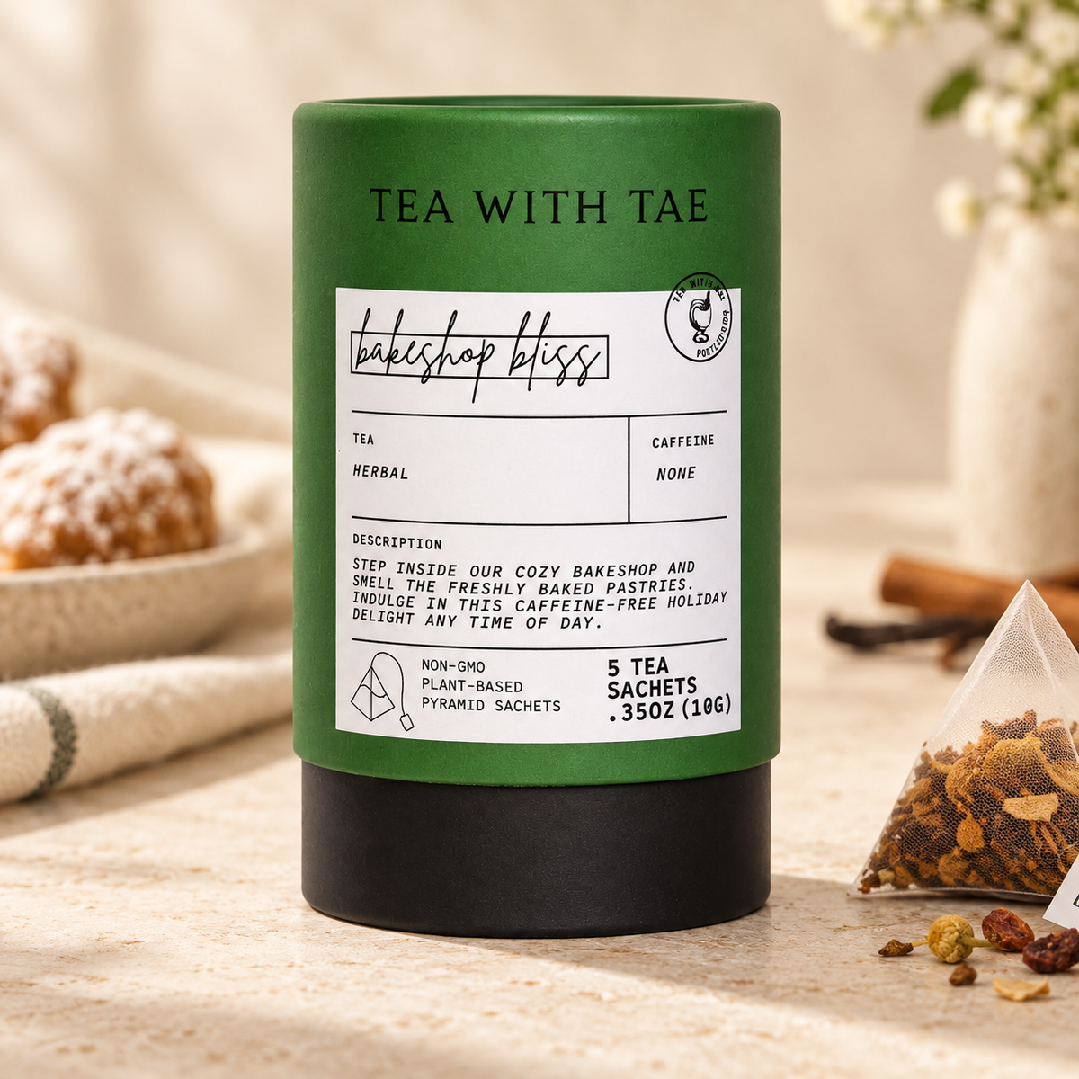 Tea with Tae Bakeshop Bliss Herbal Tea Tube