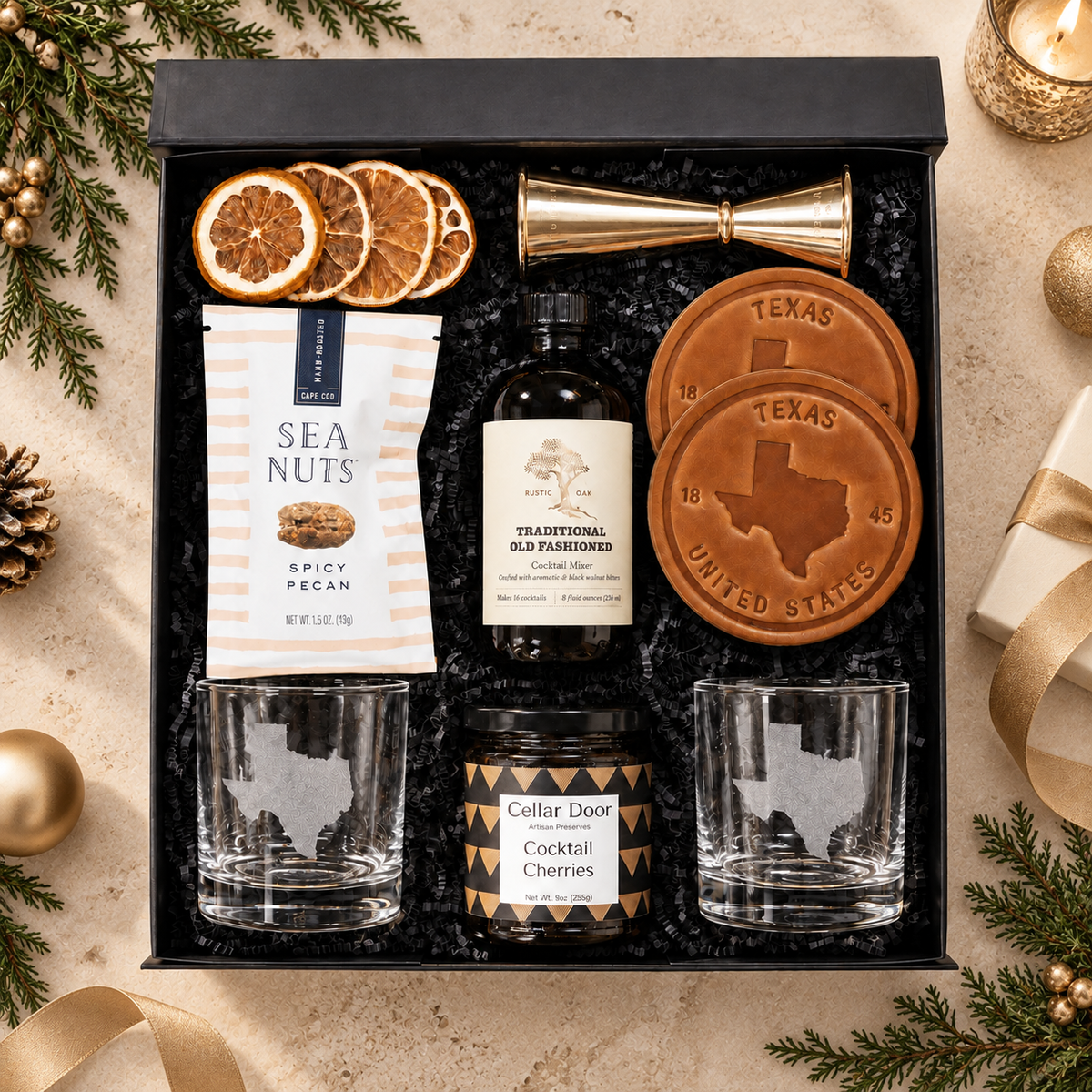 Holiday Texas Old Fashioned Deluxe Gift Set