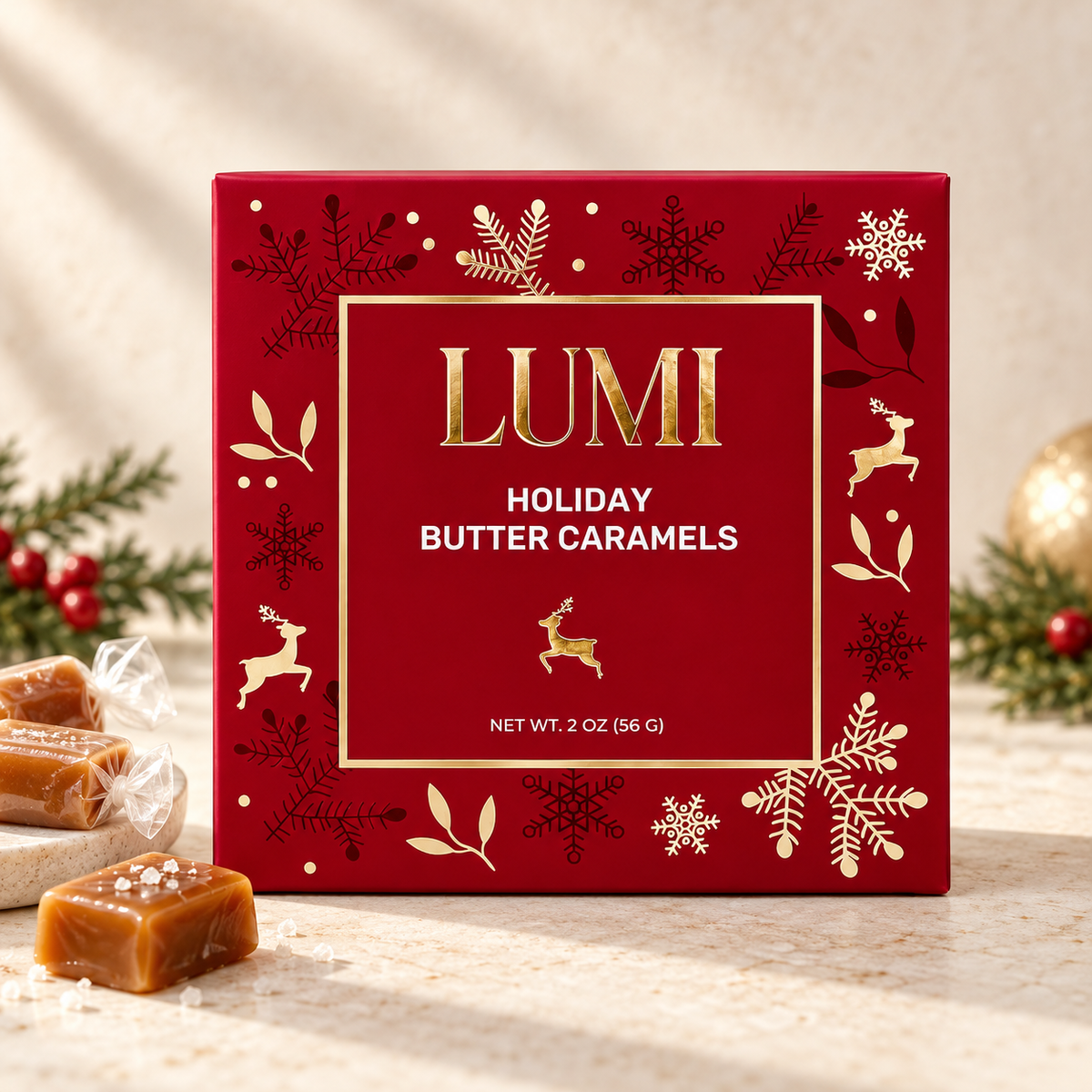 LUMI Holiday Butter Caramels - Red Box