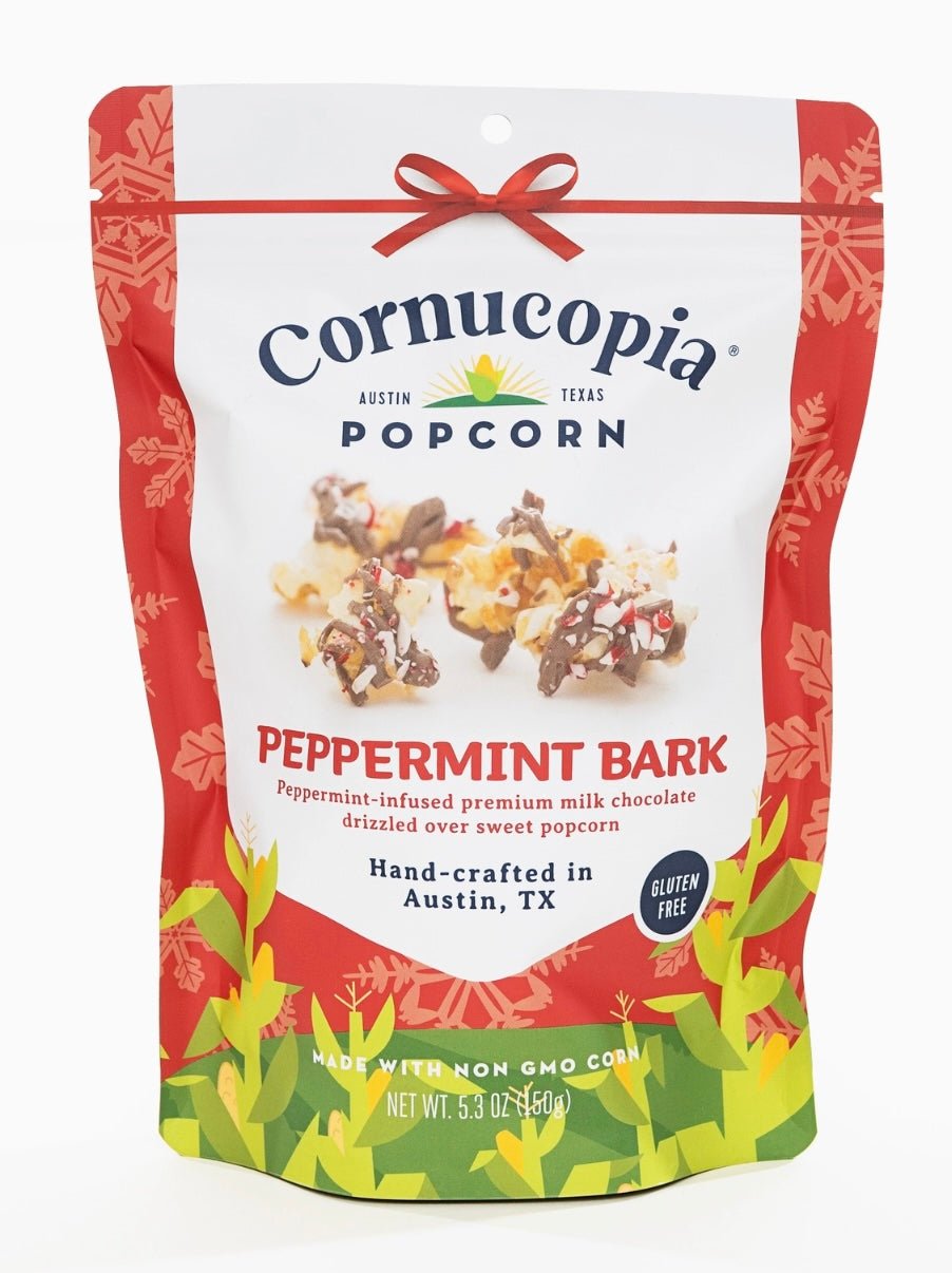 Cornucopia Popcorn Signature Bag Peppermint Bark - The Artisan Gift Boxes