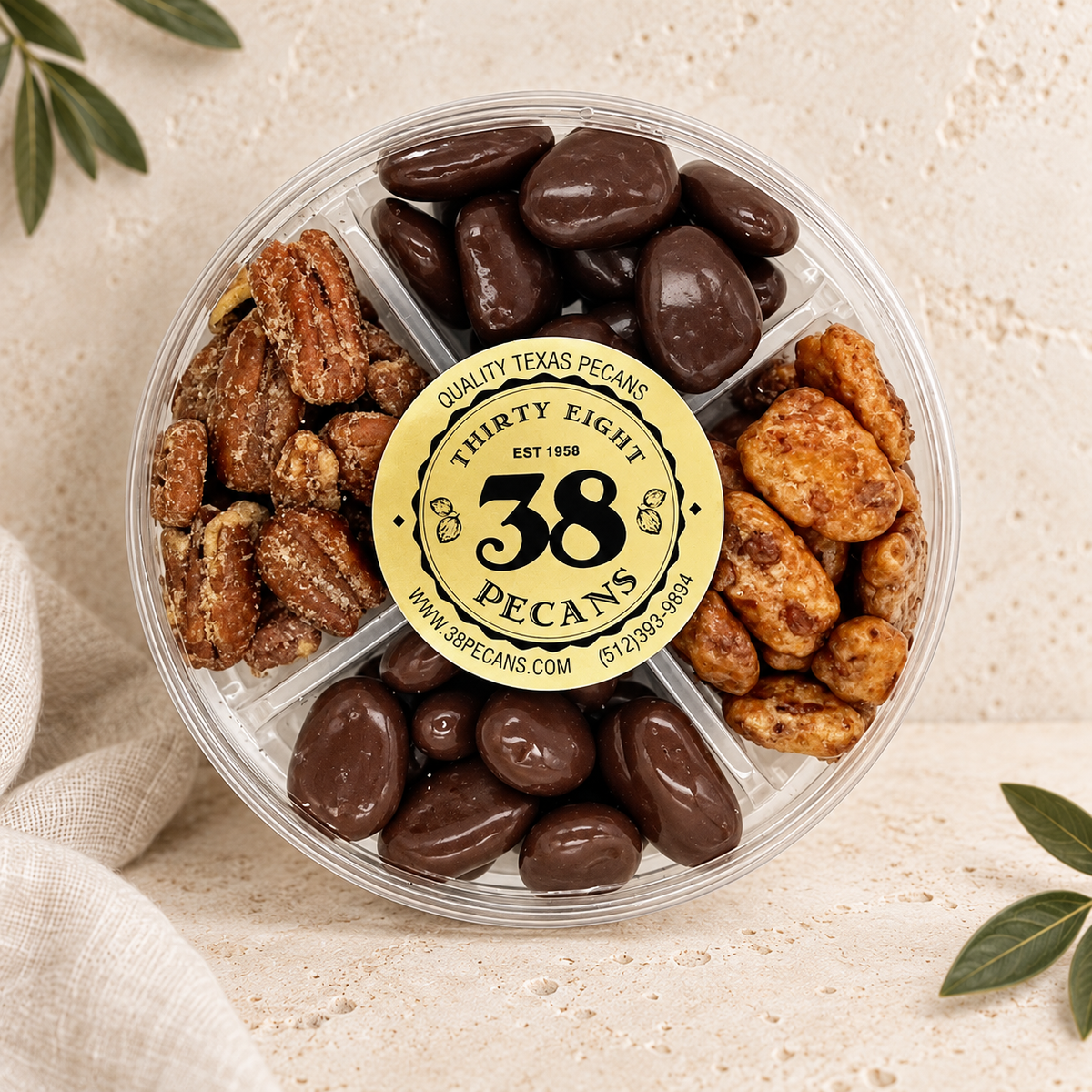 38 Pecans Texas Roadie Chocolate Covered Pecans