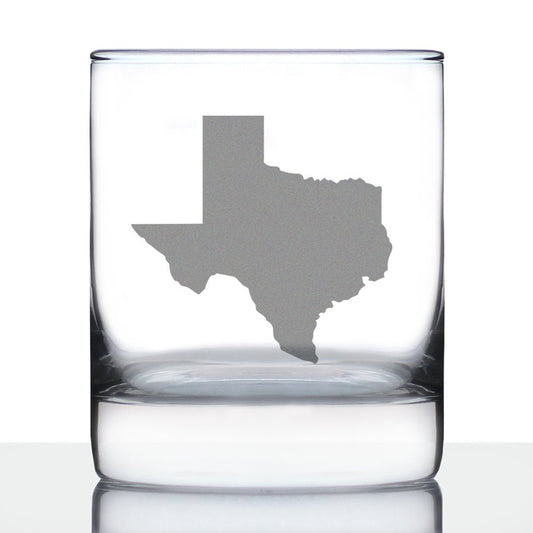 Texas Whiskey Rocks Glass - The Artisan Gift Boxes