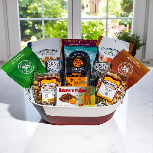 San Antonio Texas Gift Basket filled with local gourmet treats