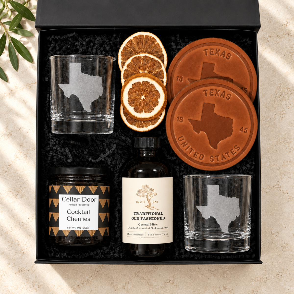 Texas Old Fashioned Cocktail Gift Box
