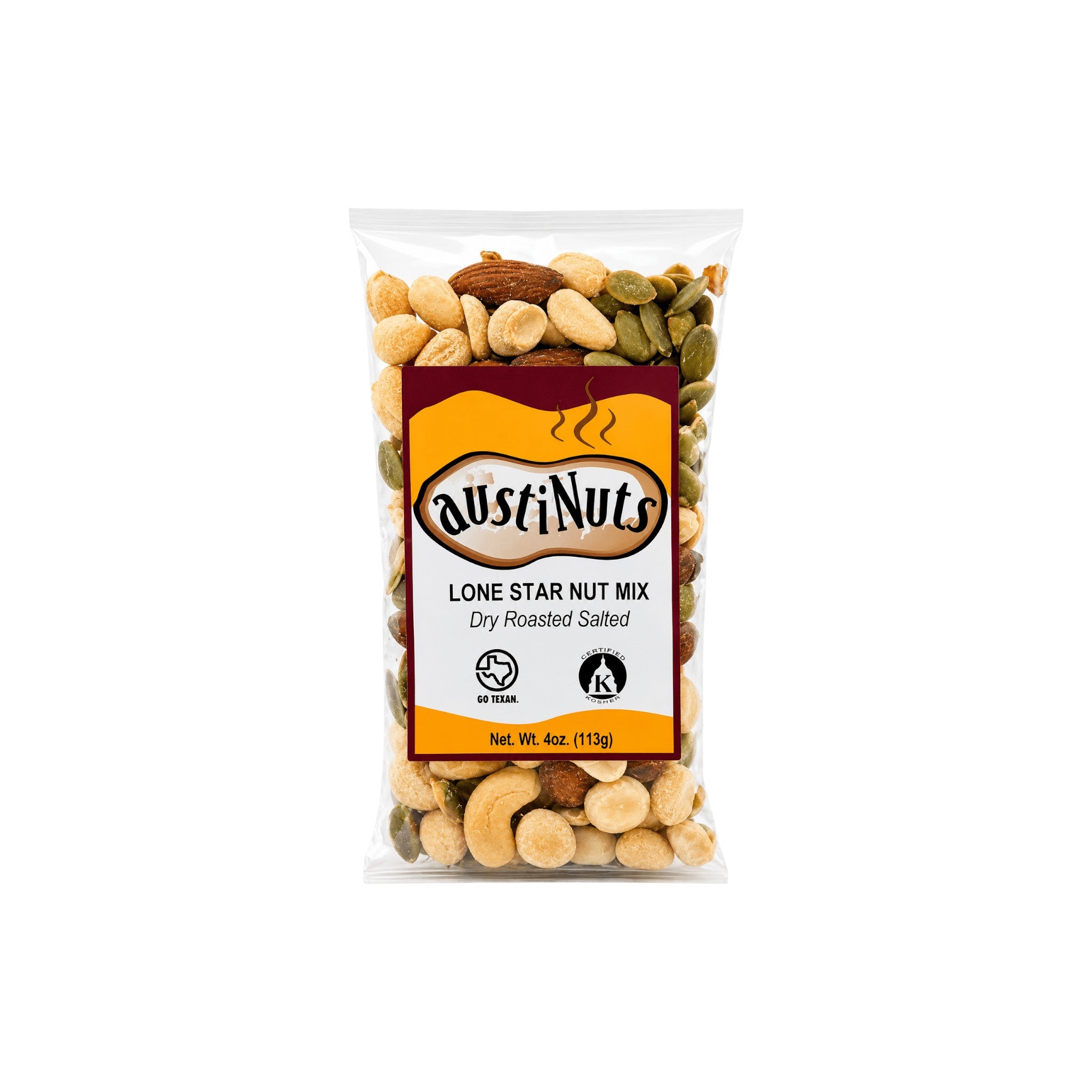AustiNuts Lone Star Nut Mix Salted 4oz - The Artisan Gift Boxes
