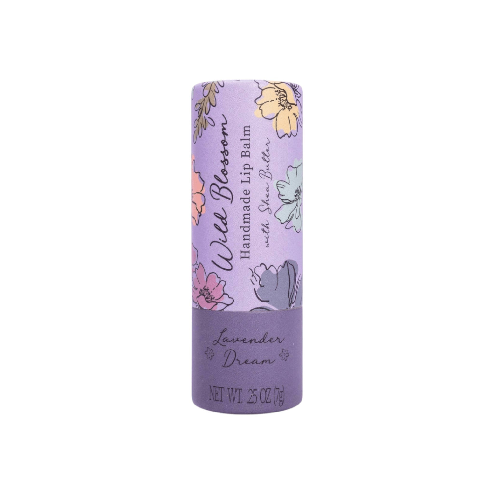 Cait + Co Wild Blossom Lip Balm - Lavender - The Artisan Gift Boxes