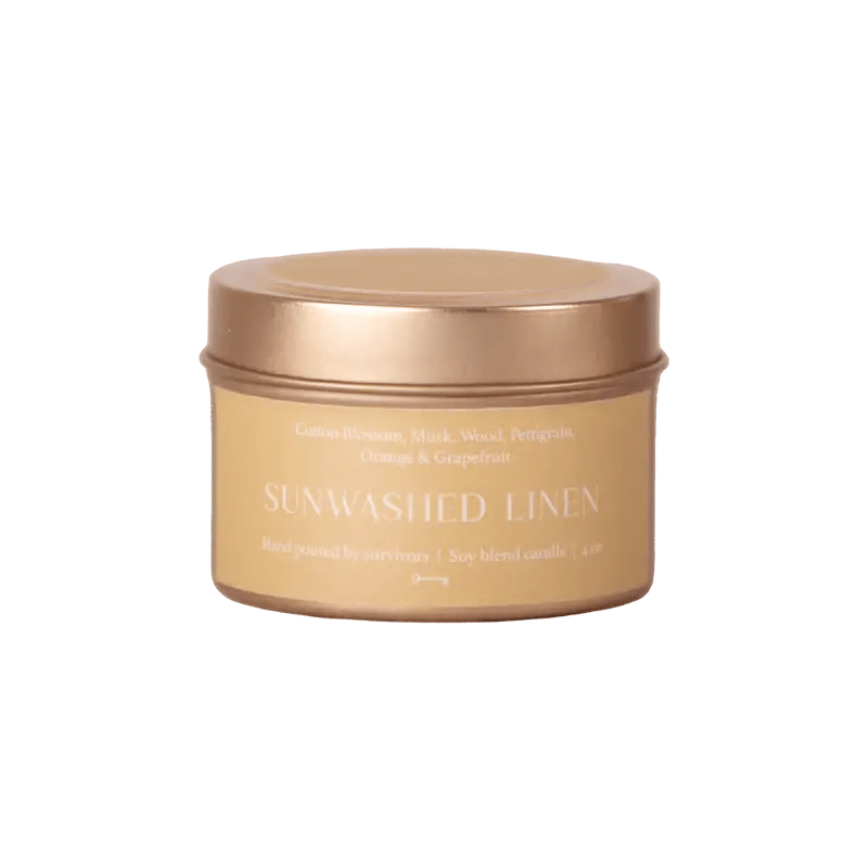 Sunwashed Linen Candle - The Artisan Gift Boxes