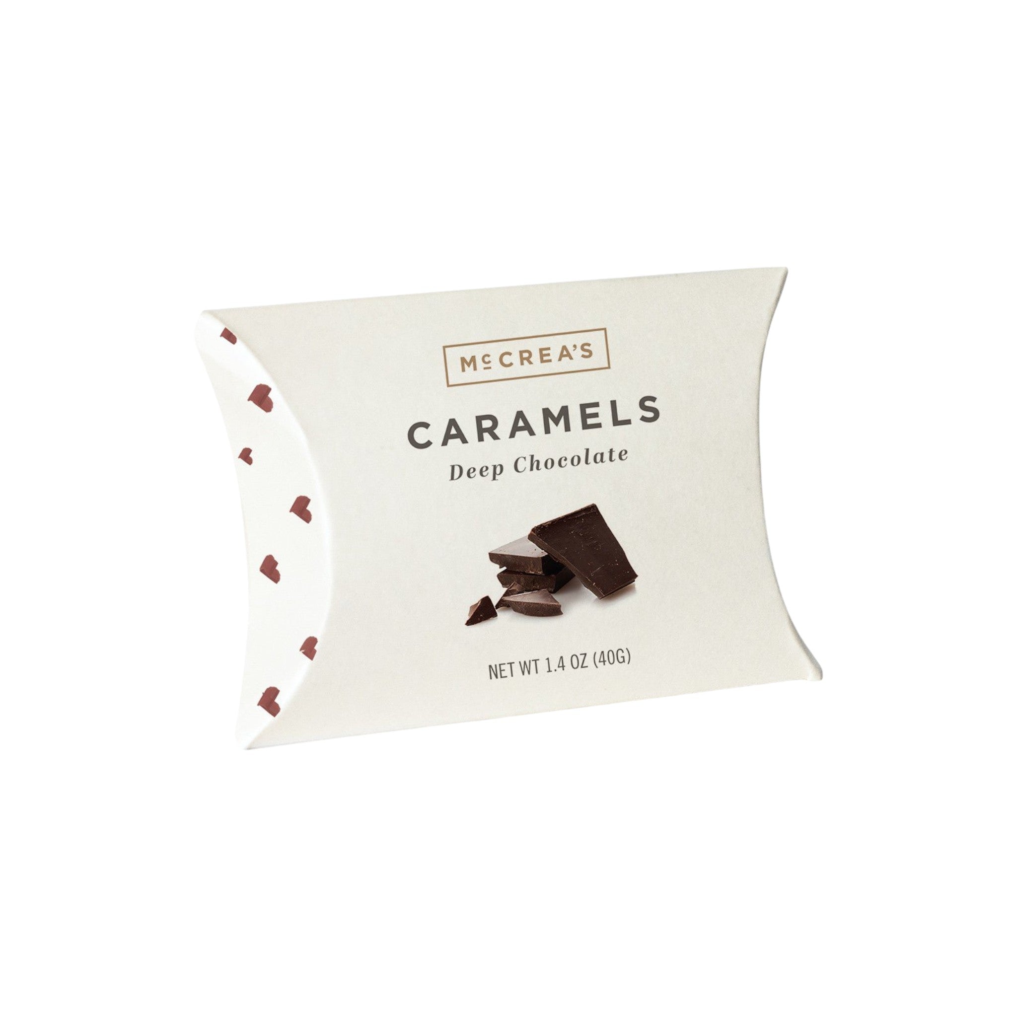 McCrea's Caramels Pillow Box Deep Chocolate - The Artisan Gift Boxes
