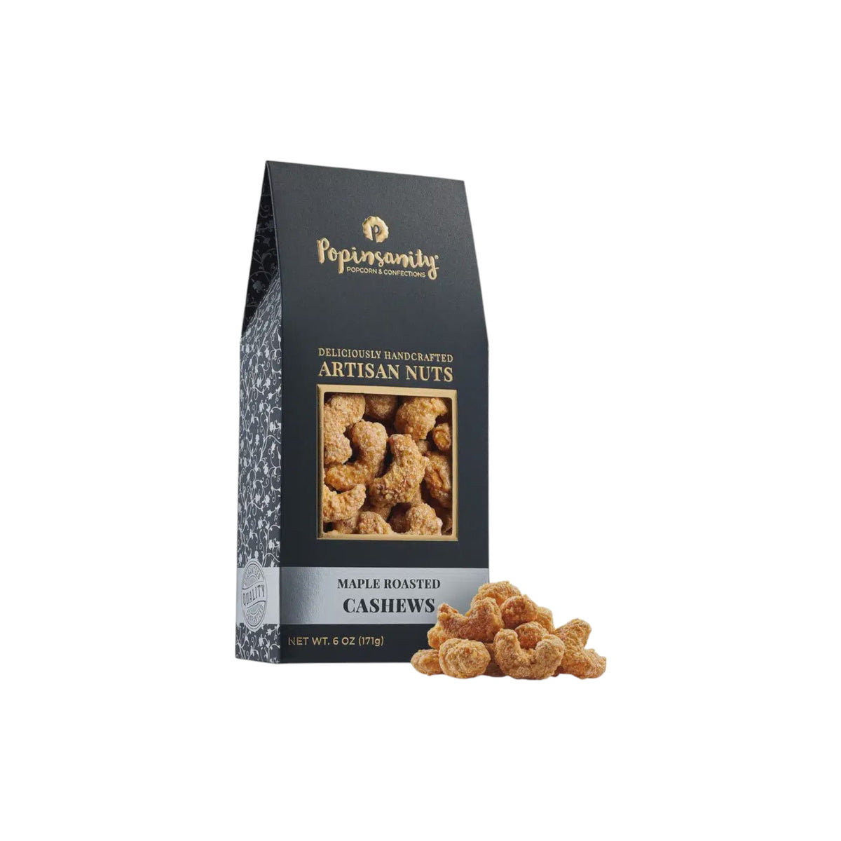 Popinsanity Maple Roasted Cashews - The Artisan Gift Boxes