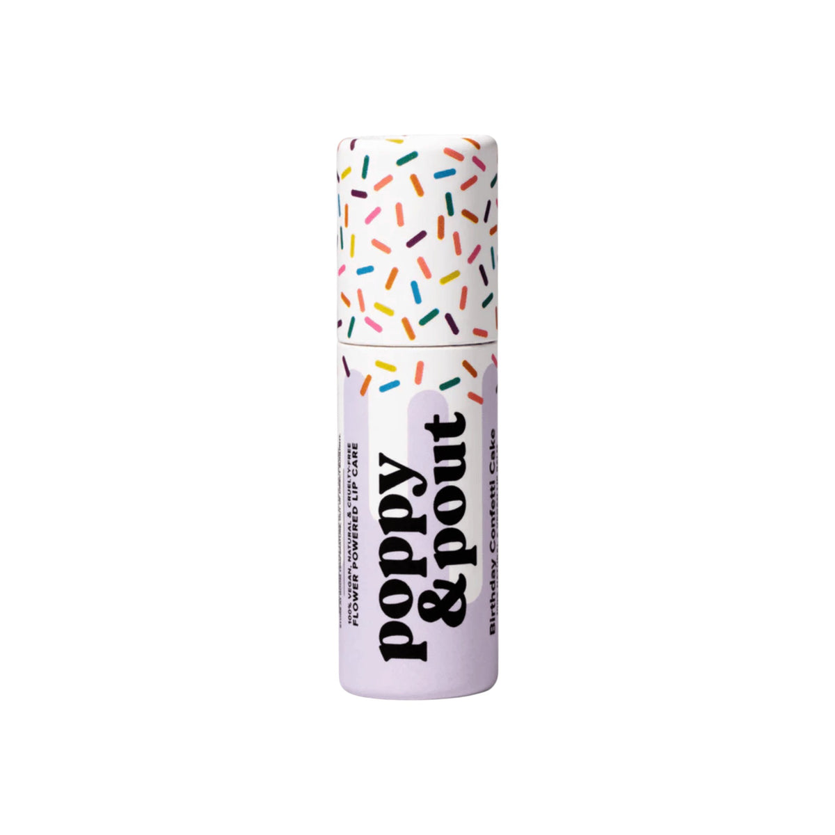 Poppy & Pout Lip Care Birthday Confetti Cake - Purple - The Artisan Gift Boxes