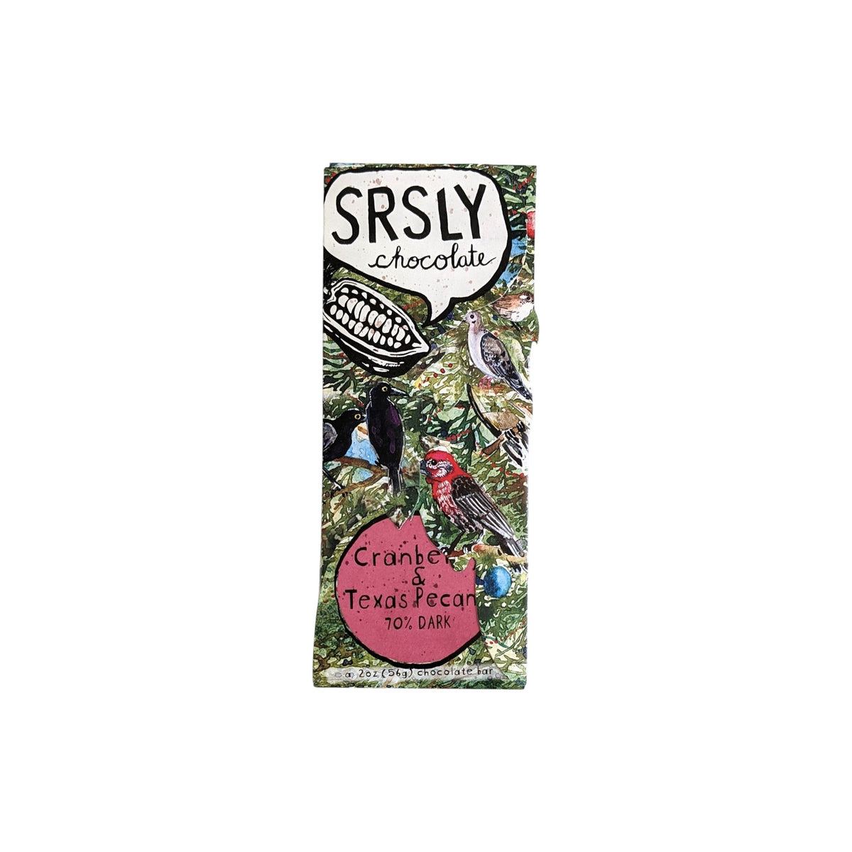 SRSLY Chocolate Bar Cranberry & Texas Pecans - The Artisan Gift Boxes