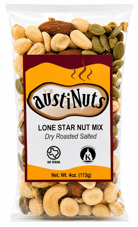 AustiNuts Lone Star Nut Mix Salted 4oz - The Artisan Gift Boxes