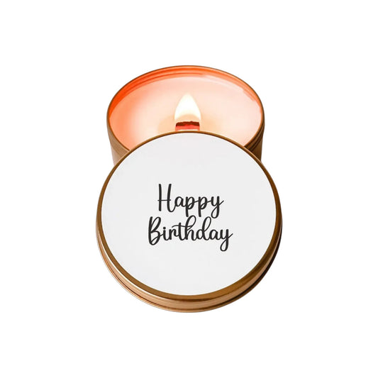 Happy Birthday Candle Tin - The Artisan Gift Boxes