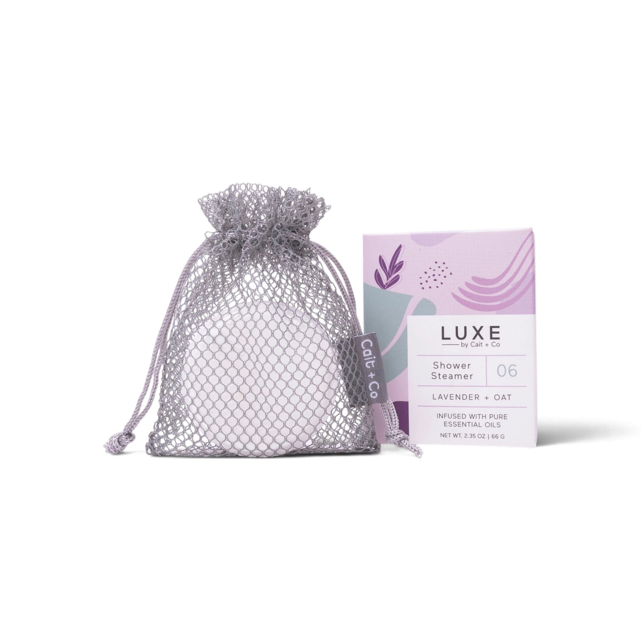 Cait + Co Luxe Shower Steamer Lavender + Oat - The Artisan Gift Boxes
