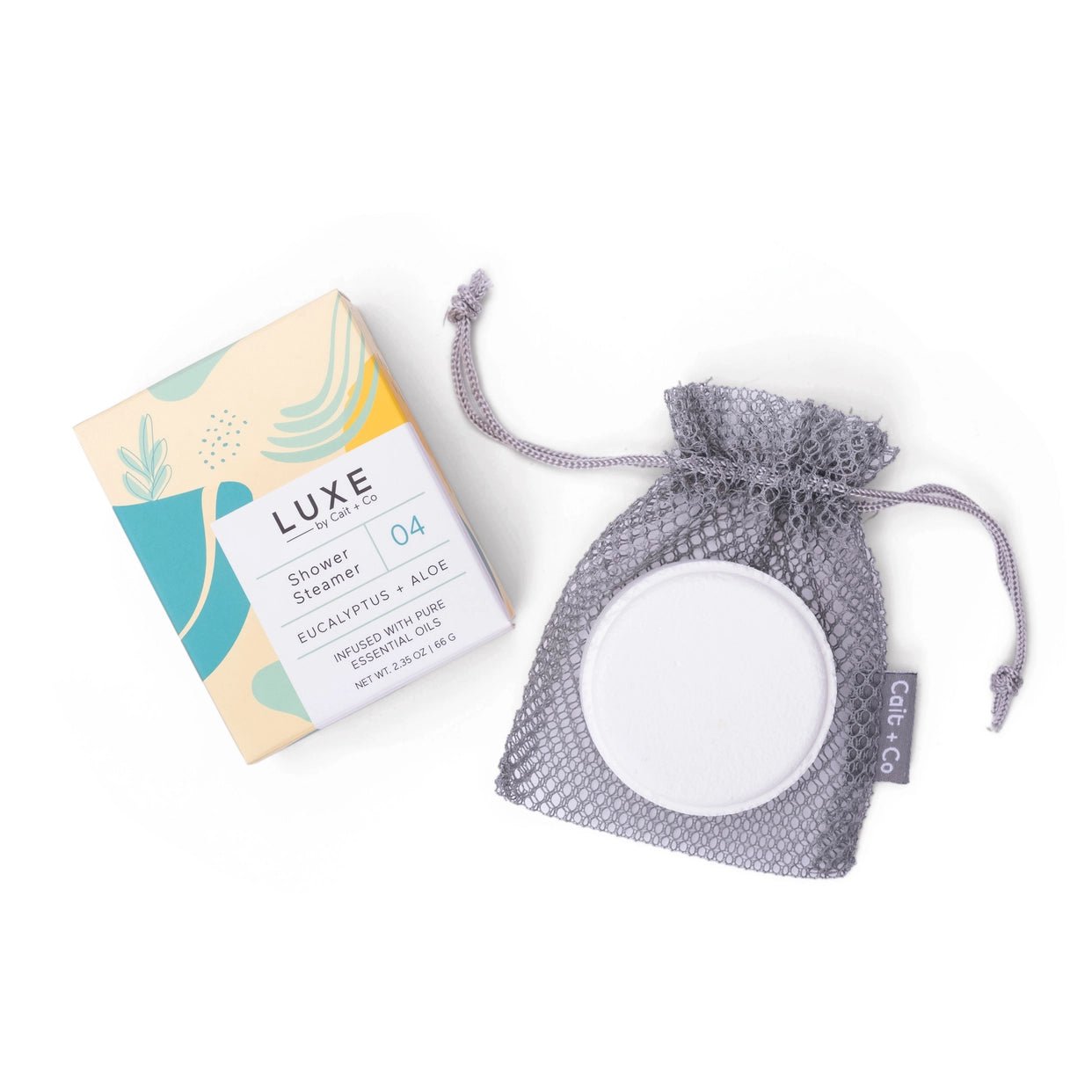 Cait + Co Luxe Shower Steamer Eucalyptus + Aloe - The Artisan Gift Boxes