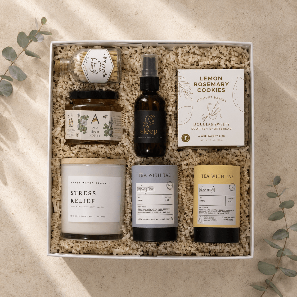 Calm & Comfort | Relaxation Gift Set for Her - The Artisan Gift Boxes