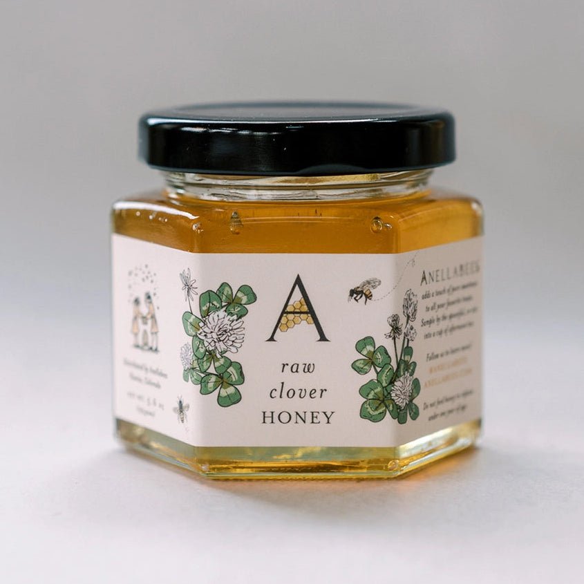 Anellabees Golden Pure Raw Clover Honey - The Artisan Gift Boxes