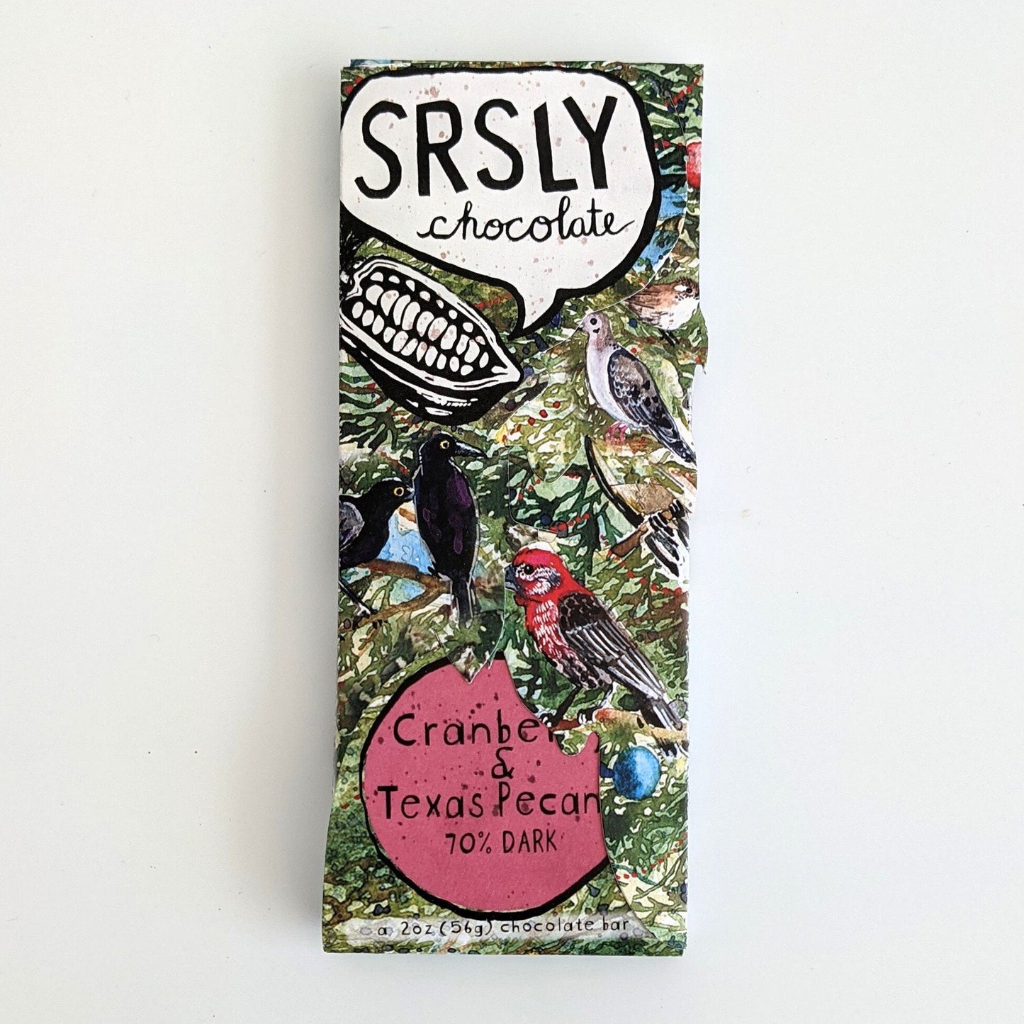 SRSLY Chocolate Bar Cranberry & Texas Pecans - The Artisan Gift Boxes