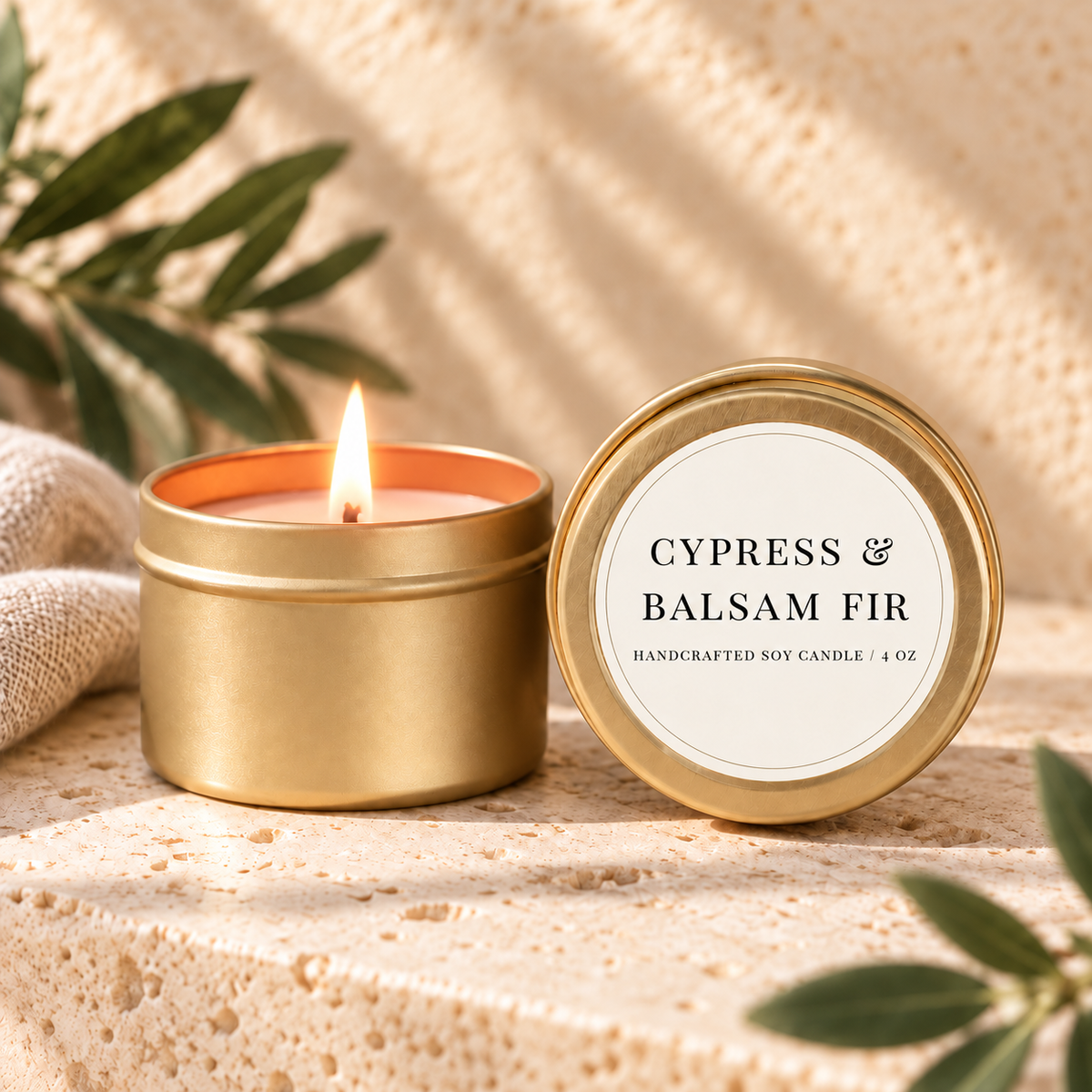 Benjamin Soap Co. Luxe Candle Cypress + Balsam 4oz