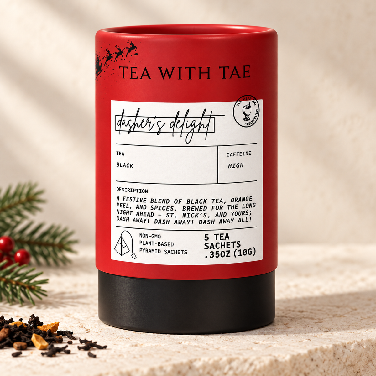 Tea with Tae Dasher's Delight Black Tea Tube