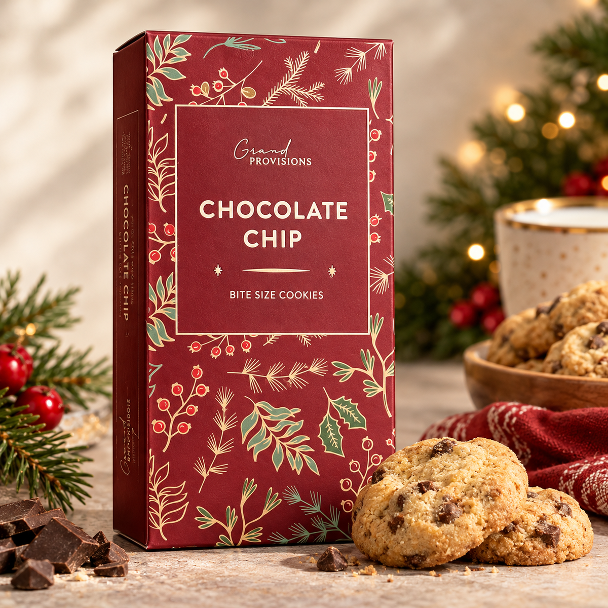 Grand Provisions Holiday Chocolate Chip Cookies