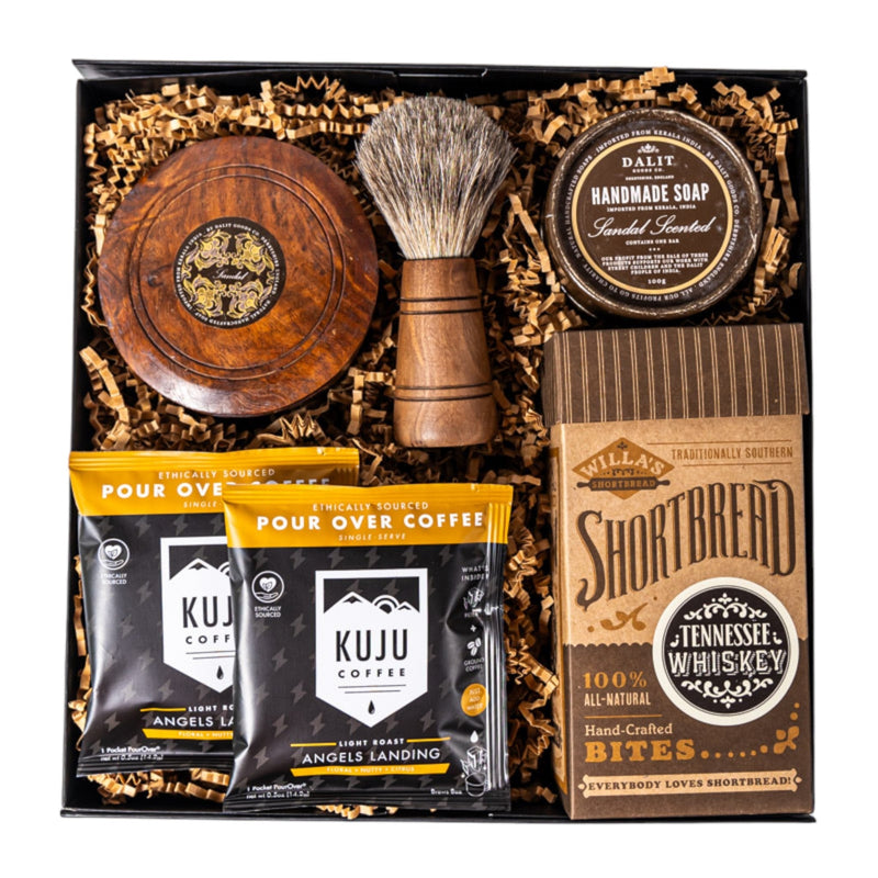 The Men Gift Box Men Soap, Coffee, Cookies The Artisan Gift Boxes 