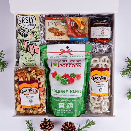 Gourmet Snacks Holiday Gift Box - The Artisan Gift Boxes