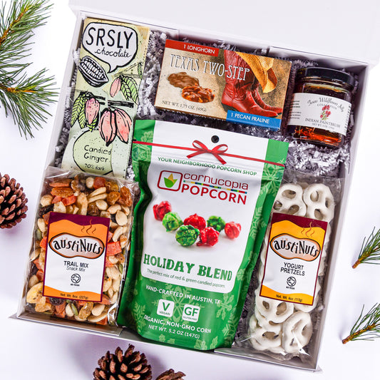 Gourmet Snacks Holiday Gift Box - The Artisan Gift Boxes