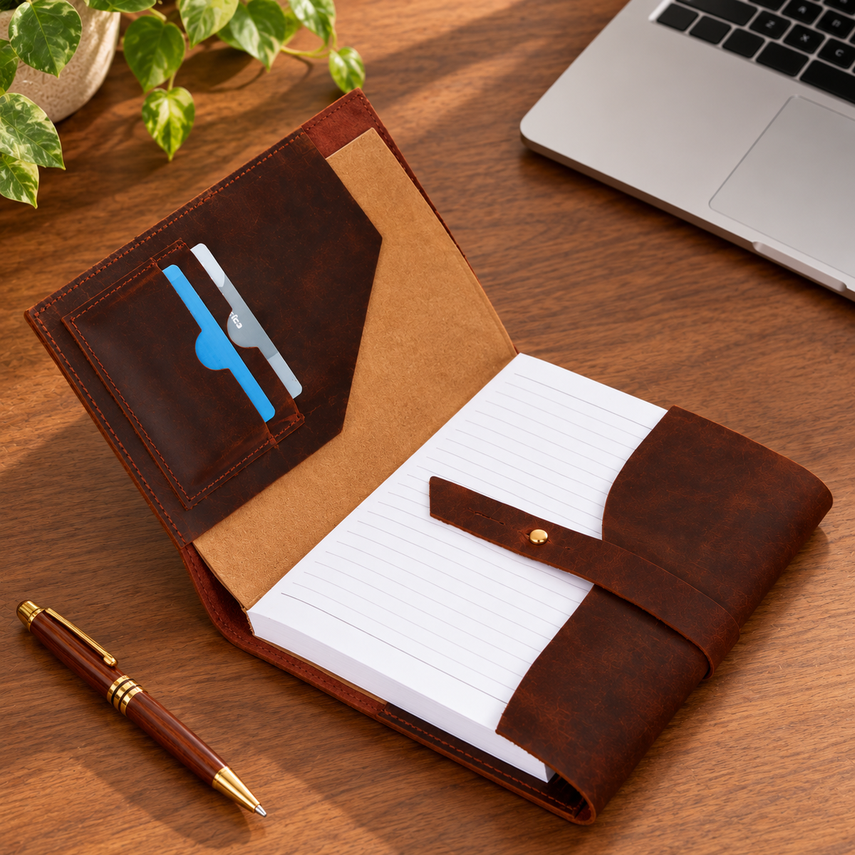 Leather Journal with A5 Notebook