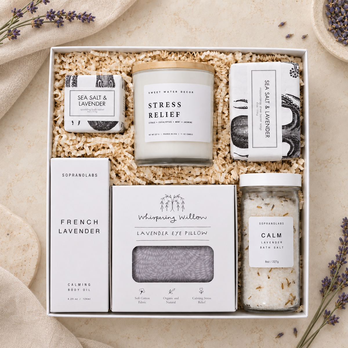 Peace & Comfort | Stress Relief Gift Box for Her