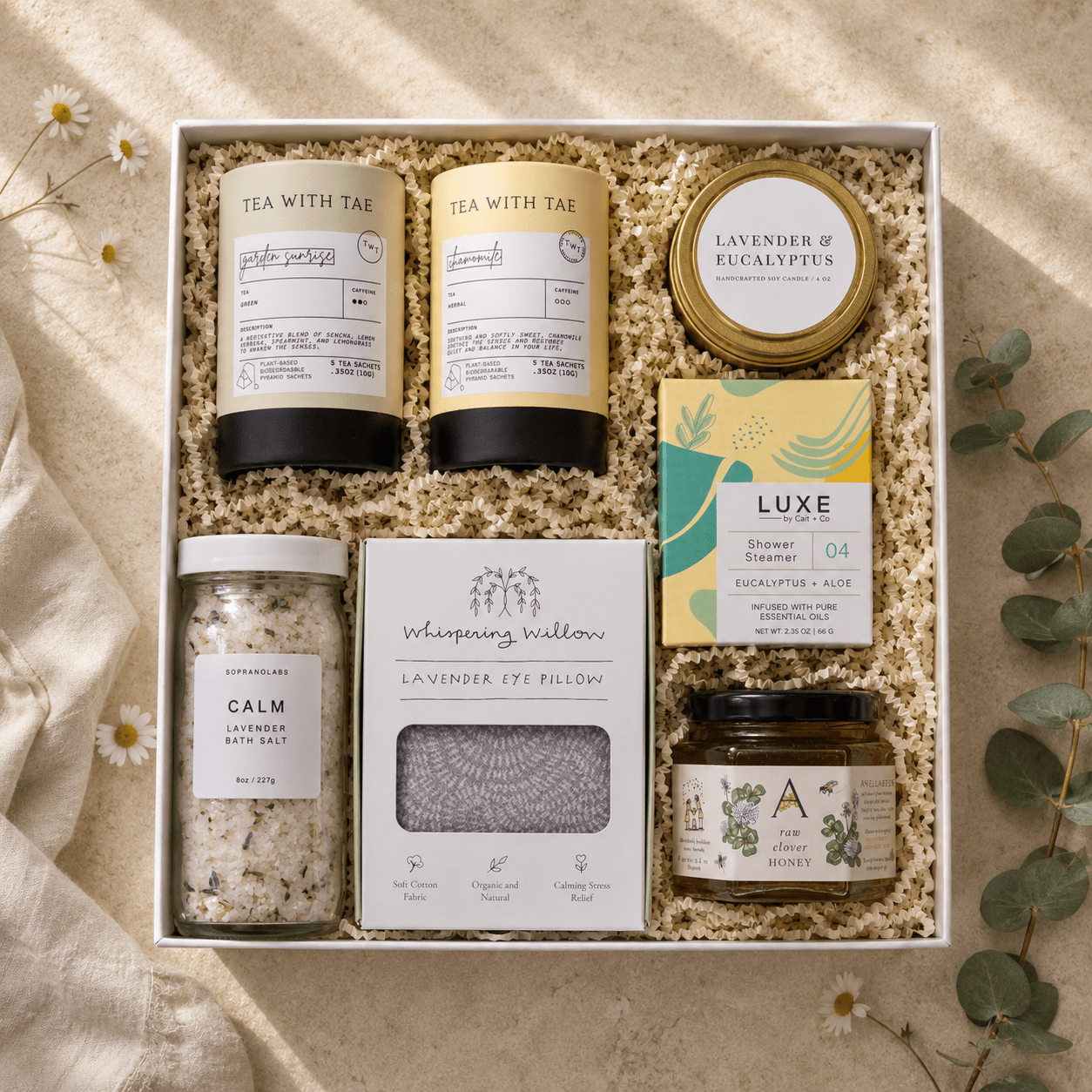 Quiet Moments | Self-Care Gift Basket for Her - The Artisan Gift Boxes