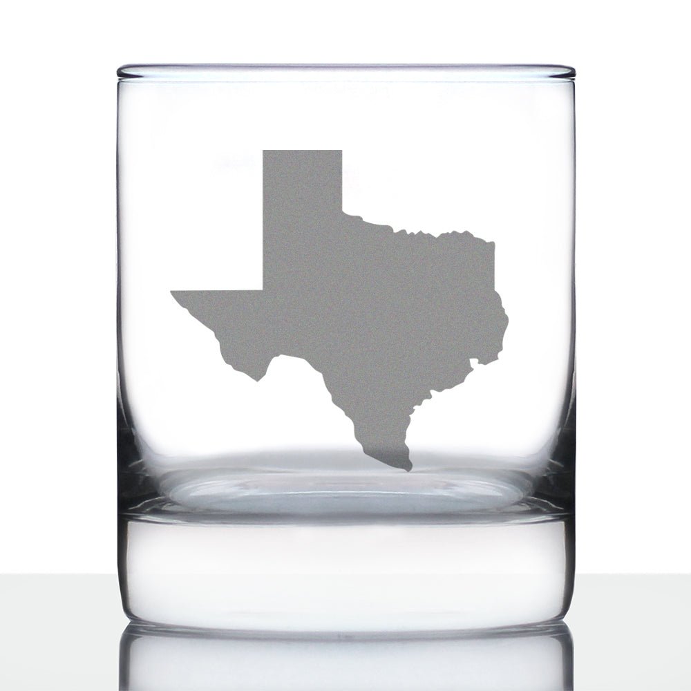 Texas Whiskey Rocks Glass - The Artisan Gift Boxes