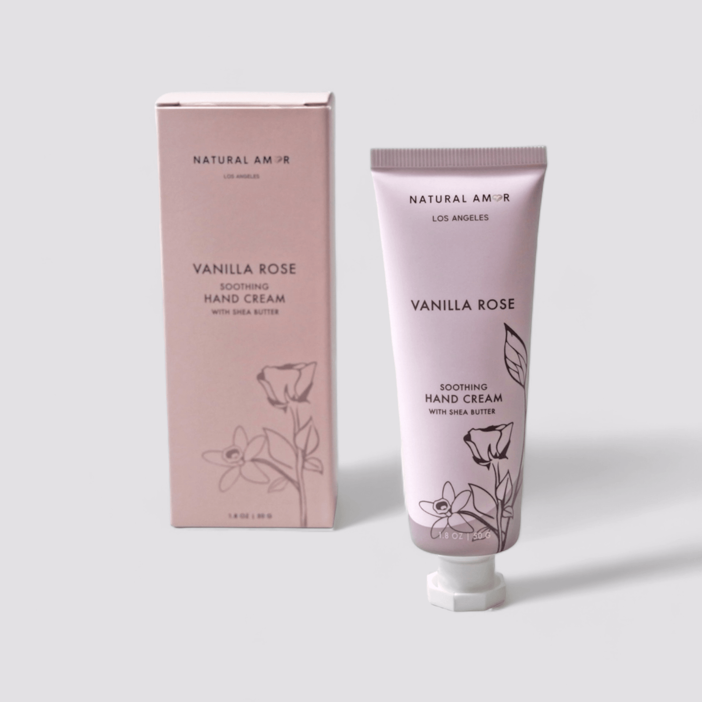 Natural Amor Rose Vanilla Hand Cream - The Artisan Gift Boxes