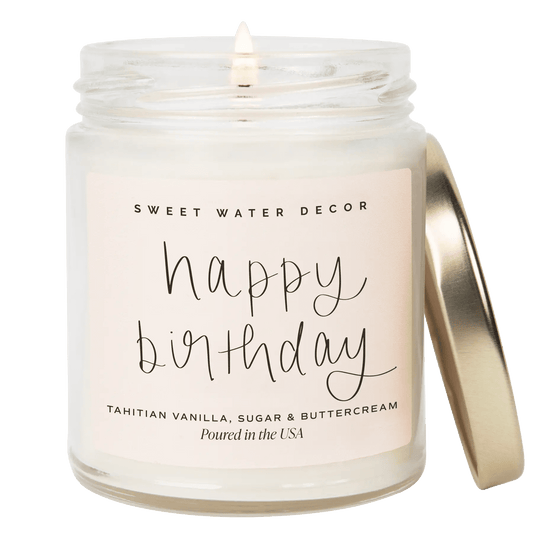 Sweet Water Decor Happy Birthday Candle - The Artisan Gift Boxes