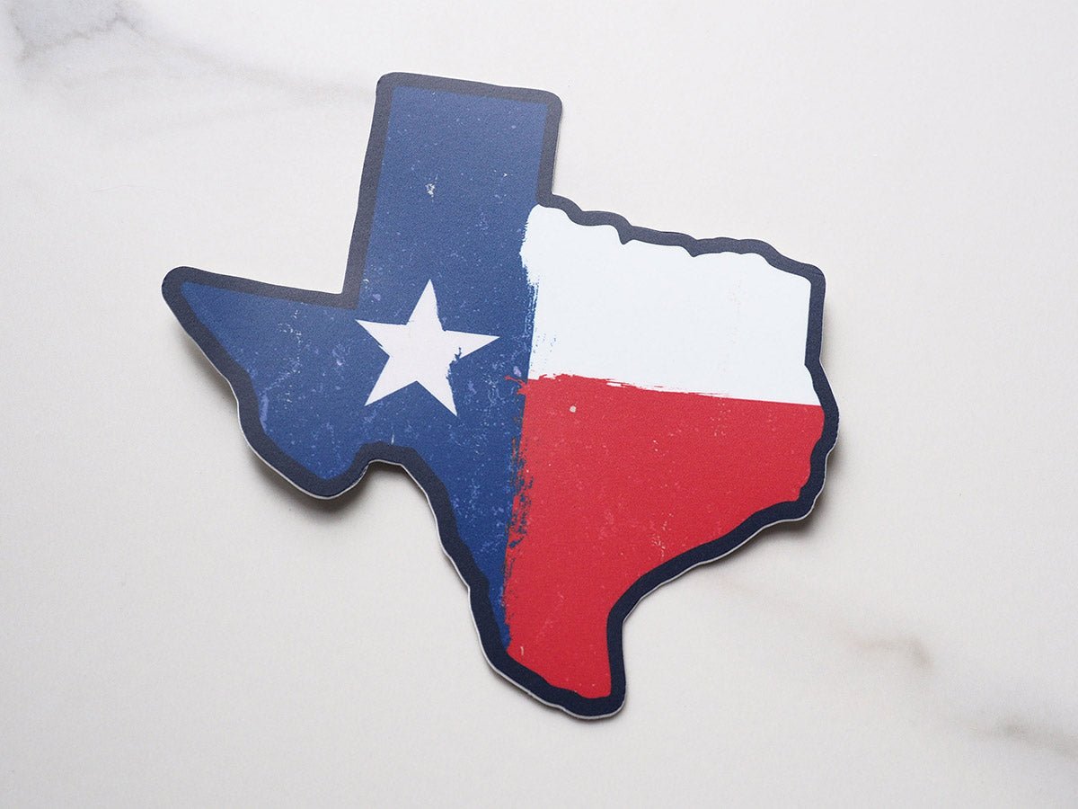 Texas Flag Sticker Large 4.5" - The Artisan Gift Boxes