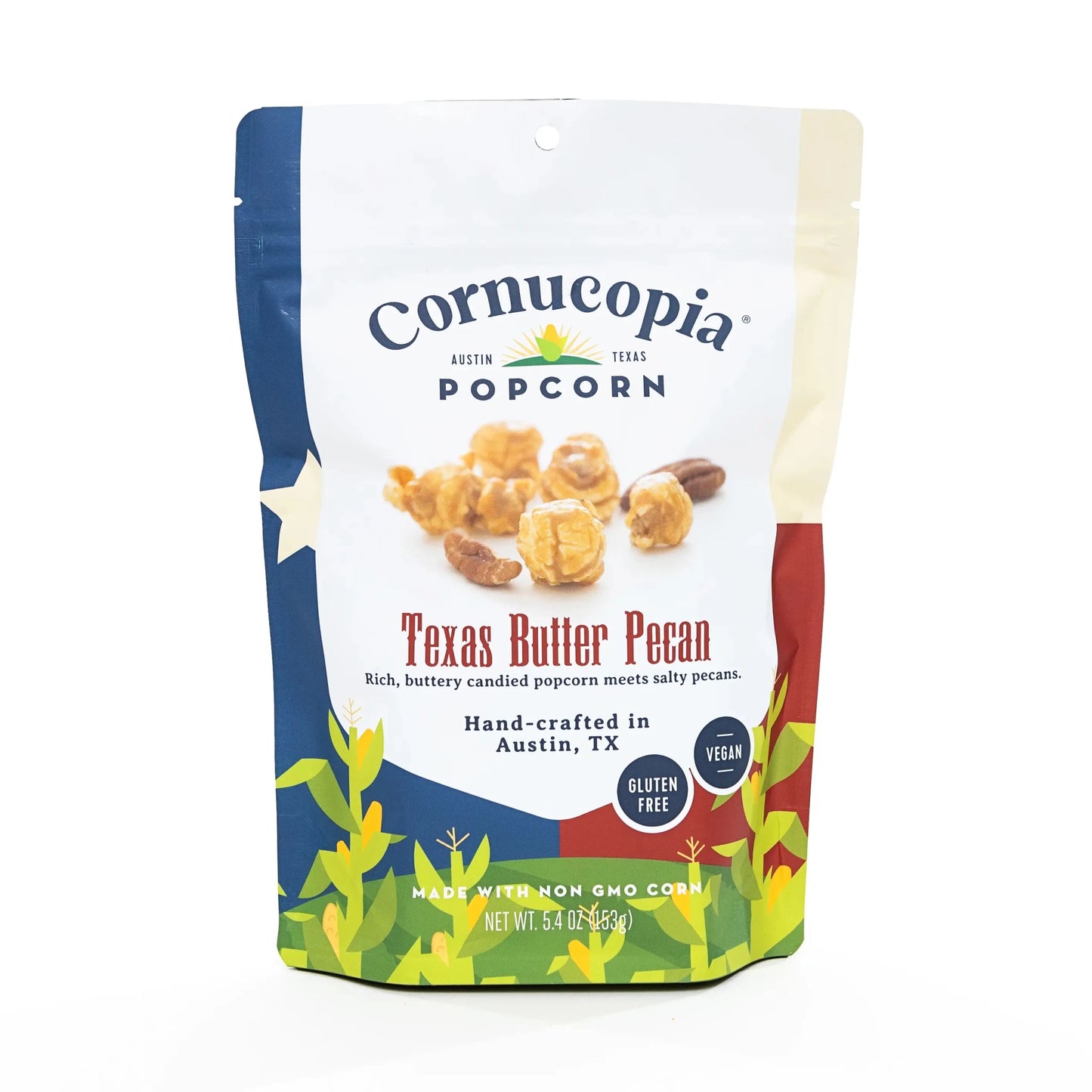 Cornucopia Popcorn Signature Bag Texas Butter Pecan - The Artisan Gift Boxes