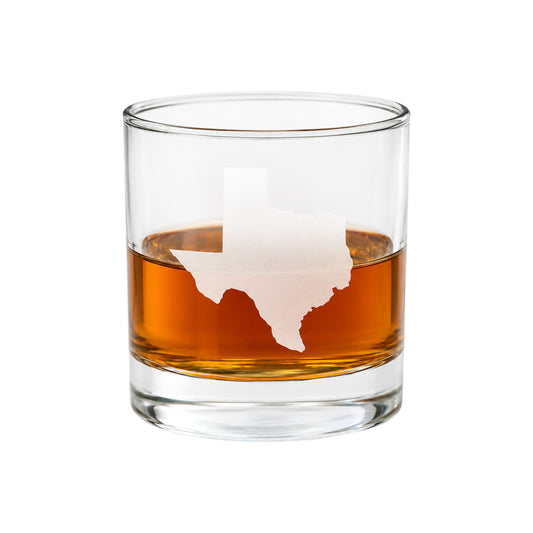 Texas Whiskey Rocks Glass - The Artisan Gift Boxes