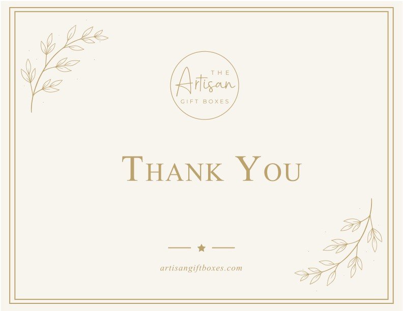 Thank you - The Artisan Gift Boxes
