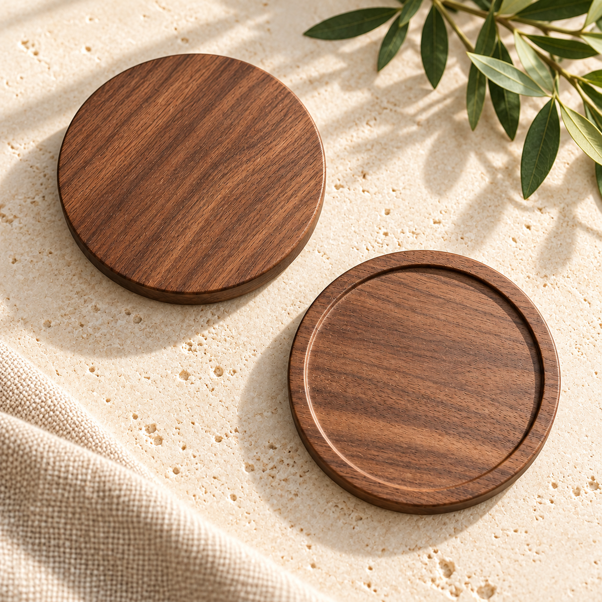 Acacia Wood Coaster (Set of 2)