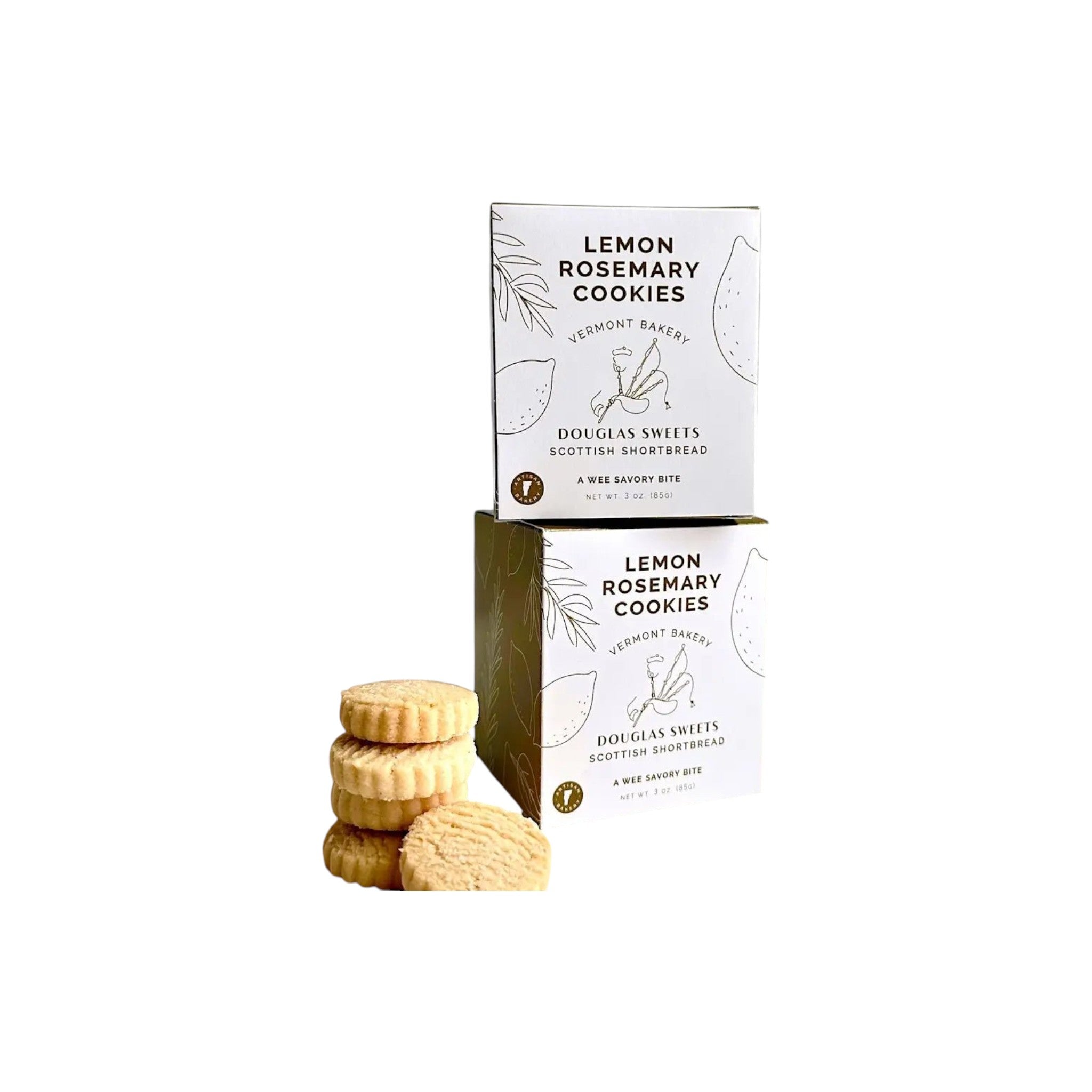 Douglas Sweets Lemon Rosemary Shortbread - The Artisan Gift Boxes