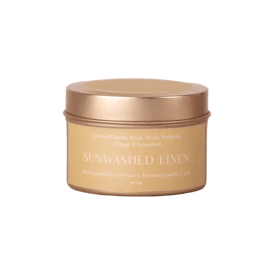Sunwashed Linen Candle - The Artisan Gift Boxes