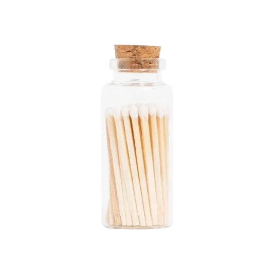 Enlighten the Occasion White Matches Medium Corked Vial - The Artisan Gift Boxes