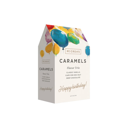 McCrea's Happy Birthday Gable Box Flavor Trio - The Artisan Gift Boxes
