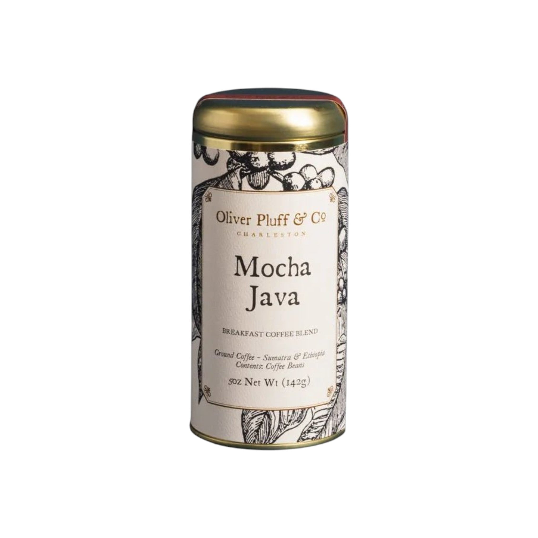 Oliver Pluff & Company Mocha Java Ground Coffee Signature Tin - The Artisan Gift Boxes