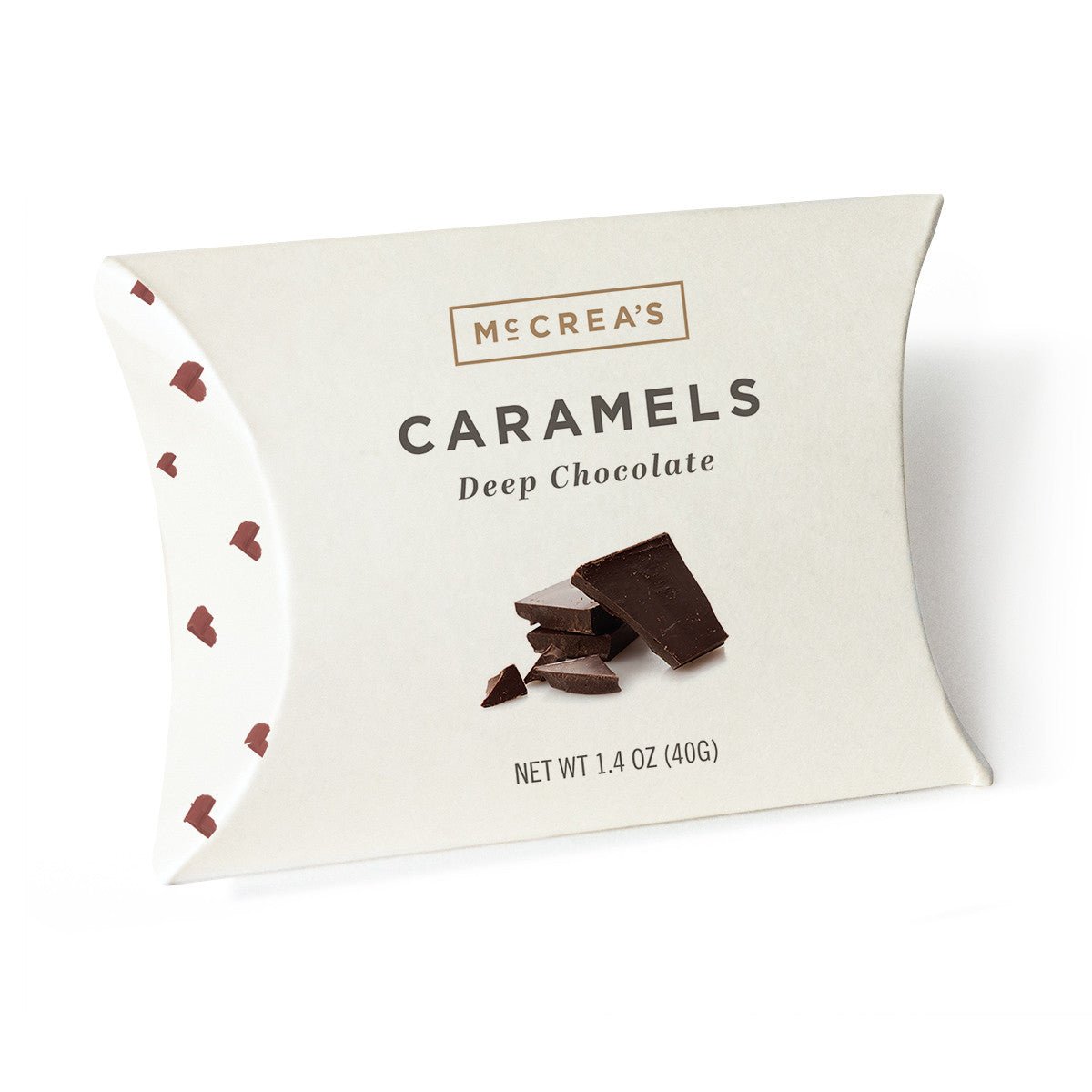 McCrea's Caramels Pillow Box Deep Chocolate - The Artisan Gift Boxes